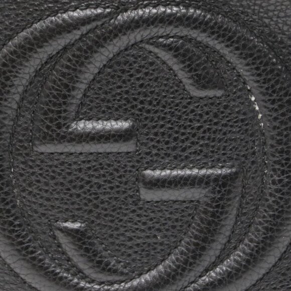 Gucci Pebbled Calfskin Small Soho Disco Bag - Black - Picture 5 of 16